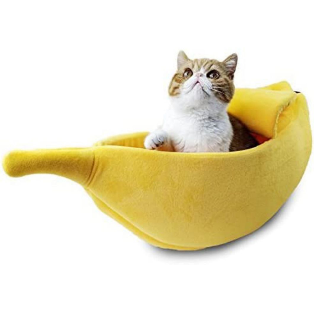 上海厂家直销香蕉猫窝香蕉造型猫窝冬天保暖宠物窝香蕉宠物狗窝
